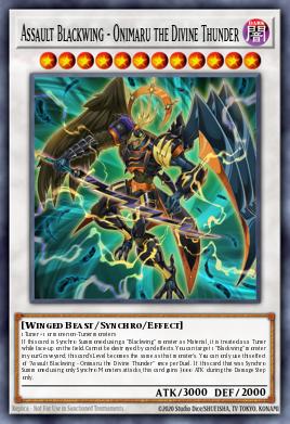 Card Image: Assault Blackwing - Onimaru the Divine Thunder