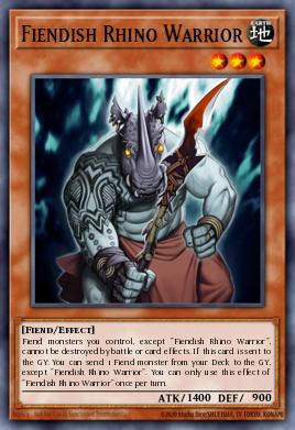 Card Image: Fiendish Rhino Warrior