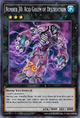 Card Image: Number 30: Acid Golem of Destruction