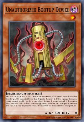 Card Image: Unauthorized Bootup Device