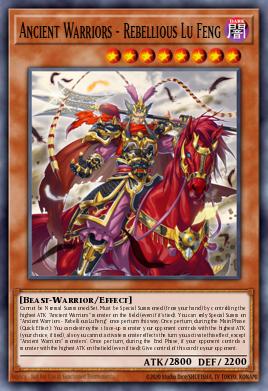 Card Image: Ancient Warriors - Rebellious Lu Feng