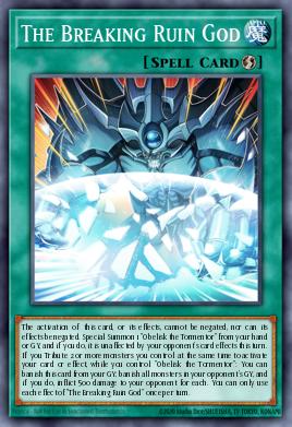Card Image: The Breaking Ruin God