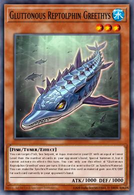 Card Image: Gluttonous Reptolphin Greethys