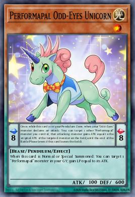 Card Image: Performapal Odd-Eyes Unicorn