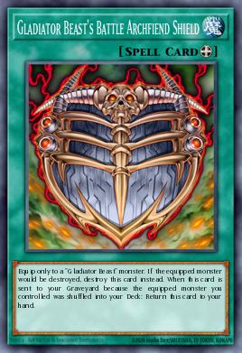 Card Image: Gladiator Beast's Battle Archfiend Shield