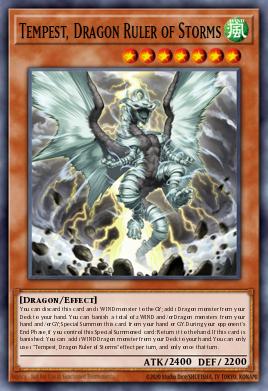 Card Image: Tempest, Dragon Ruler of Storms