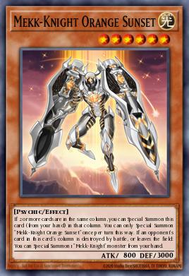 Card Image: Mekk-Knight Orange Sunset