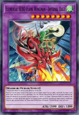 Card Image: Elemental HERO Flame Wingman - Infernal Rage