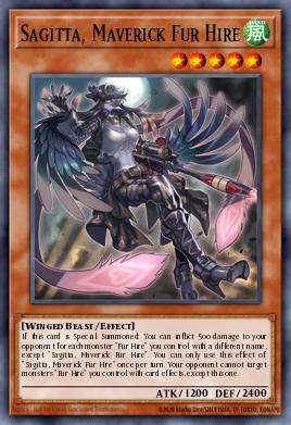 Card Image: Sagitta, Maverick Fur Hire