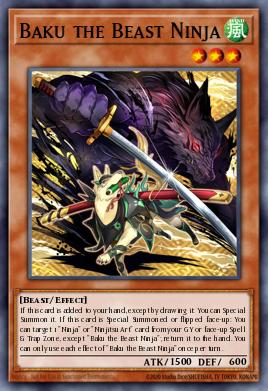 Card Image: Baku the Beast Ninja