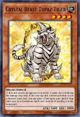 Card Image: Crystal Beast Topaz Tiger