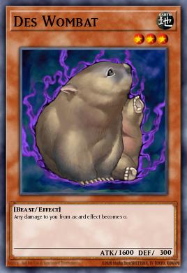 Card Image: Des Wombat