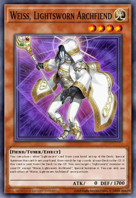 Card Image: Weiss, Lightsworn Archfiend