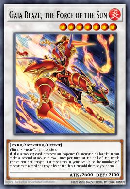 Card Image: Gaia Blaze, the Force of the Sun