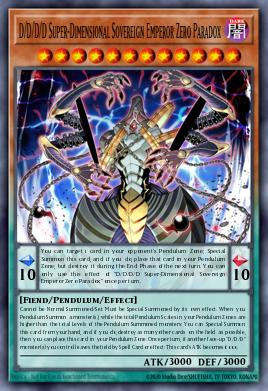 Card Image: D/D/D/D Super-Dimensional Sovereign Emperor Zero Paradox